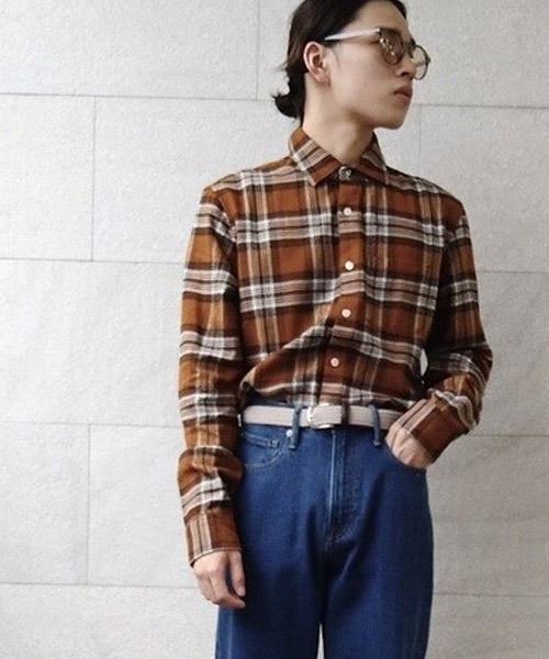 GAP（ギャップ）の「オーガニックコットン100% ミッドウェイト フランネルシャツ（シャツ/ブラウス・メンズ・その他/ブラック系その他/レッド系その他・S/M/L/XS/XL）」の11枚目の写真