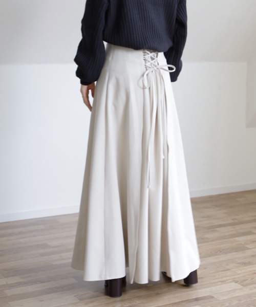 UNFIELD（アンフィールド）の「【UNFIELD TRバックレースアップスカート】（スカート・レディース・ブラック/カーキ/アイボリー・FREE）」の18枚目の写真