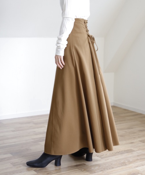 UNFIELD（アンフィールド）の「【UNFIELD TRバックレースアップスカート】（スカート・レディース・ブラック/カーキ/アイボリー・FREE）」の20枚目の写真