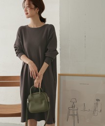 URBAN RESEARCH DOORS（アーバンリサーチドアーズ）の「ミラノリブボートネックワンピース（ワンピース）」