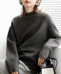 Mayree | 【Mayree】ハイネックパイピングルーズニット 2021AW(ニット/セーター)