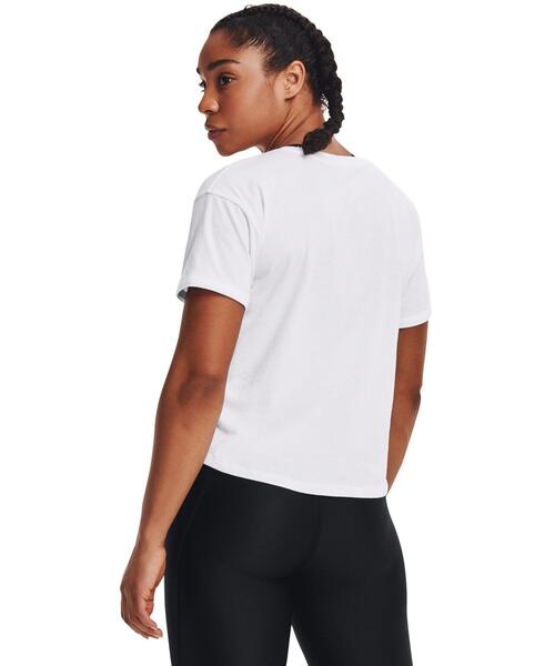 UNDER ARMOUR（アンダーアーマー）の「UAライブ クローマ グラフィック Tシャツ 80s（トレーニング/レディース）（Tシャツ/カットソー・レディース・ブラック/ホワイト・L/XL/S/M）」の9枚目の写真