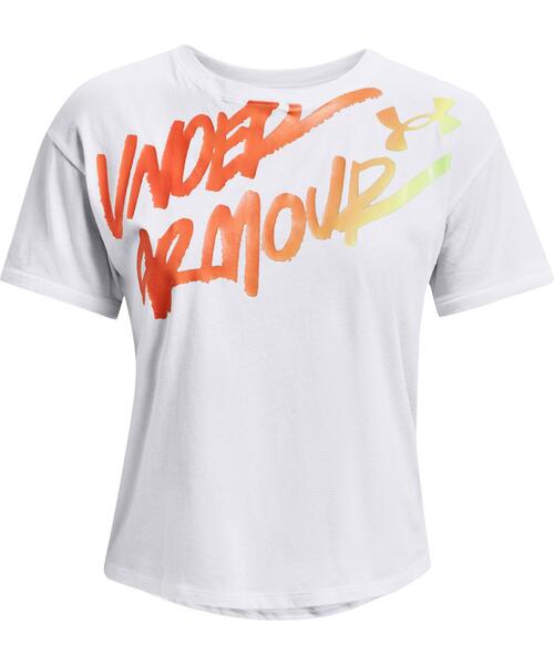 UNDER ARMOUR（アンダーアーマー）の「UAライブ クローマ グラフィック Tシャツ 80s（トレーニング/レディース）（Tシャツ/カットソー・レディース・ブラック/ホワイト・L/XL/S/M）」の10枚目の写真