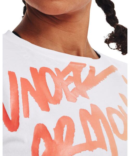 UNDER ARMOUR（アンダーアーマー）の「UAライブ クローマ グラフィック Tシャツ 80s（トレーニング/レディース）（Tシャツ/カットソー・レディース・ブラック/ホワイト・L/XL/S/M）」の12枚目の写真