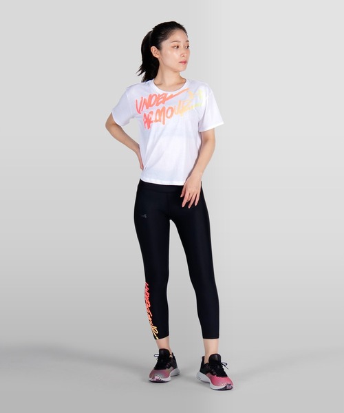 UNDER ARMOUR（アンダーアーマー）の「UAライブ クローマ グラフィック Tシャツ 80s（トレーニング/レディース）（Tシャツ/カットソー・レディース・ブラック/ホワイト・L/XL/S/M）」の13枚目の写真
