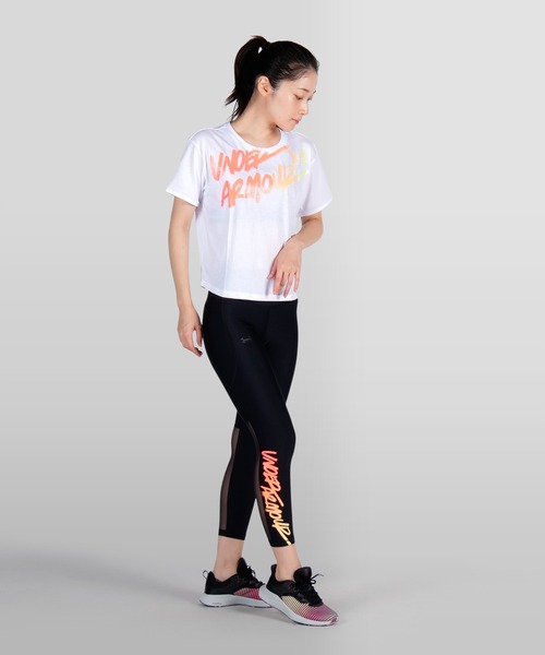 UNDER ARMOUR（アンダーアーマー）の「UAライブ クローマ グラフィック Tシャツ 80s（トレーニング/レディース）（Tシャツ/カットソー・レディース・ブラック/ホワイト・L/XL/S/M）」の14枚目の写真