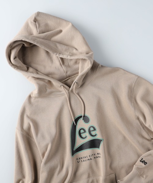 Lee（リー）の「【Lee】ロゴプリントパーカー（パーカー・メンズ・ベージュ/ブラック/ダークグリーン・M/XL/L）」の15枚目の写真