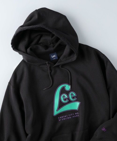 Lee（リー）の「【Lee】ロゴプリントパーカー（パーカー・メンズ・ベージュ/ブラック/ダークグリーン・M/XL/L）」の13枚目の写真