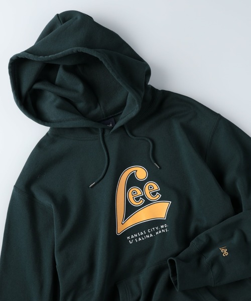 Lee（リー）の「【Lee】ロゴプリントパーカー（パーカー・メンズ・ベージュ/ブラック/ダークグリーン・M/XL/L）」の17枚目の写真