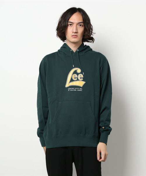 Lee（リー）の「【Lee】ロゴプリントパーカー（パーカー・メンズ・ベージュ/ブラック/ダークグリーン・M/XL/L）」の12枚目の写真