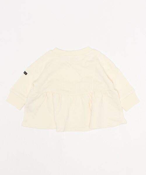 quoti use fith（クゥオティ　ユース　フィス）の「裏毛 長袖 ギャザースウェット（スウェット・キッズ・ホワイト/チャコールグレー/オレンジ・90/100/110/120/80/130）」の4枚目の写真