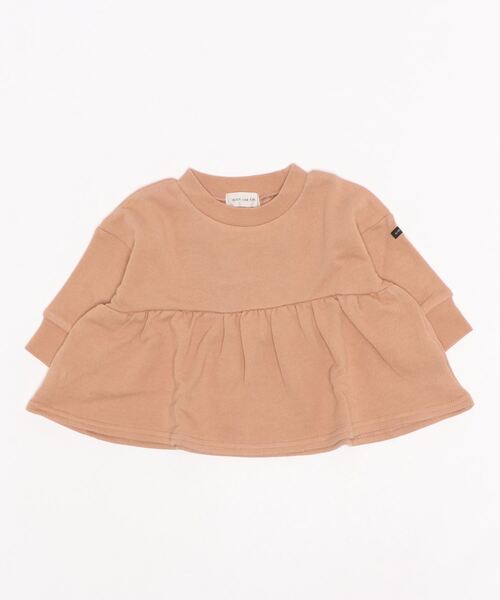 quoti use fith（クゥオティ　ユース　フィス）の「裏毛 長袖 ギャザースウェット（スウェット・キッズ・ホワイト/チャコールグレー/オレンジ・90/100/110/120/80/130）」の13枚目の写真