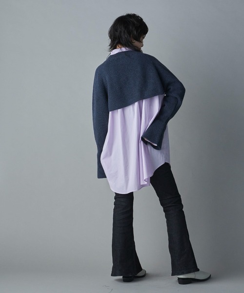 lautreamont BLEUBLANC（ロートレアモンブルーブラン）の「<lautreamont BLEUBLANC>キャンディスリーブショートニット≪手洗い可能≫（ニット/セーター・レディース・ベージュ/ピンク/ネイビー/チャコールグレー・9号）」の17枚目の写真