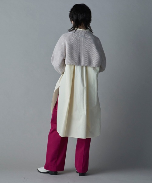 lautreamont BLEUBLANC（ロートレアモンブルーブラン）の「<lautreamont BLEUBLANC>キャンディスリーブショートニット≪手洗い可能≫（ニット/セーター・レディース・ベージュ/ピンク/ネイビー/チャコールグレー・9号）」の12枚目の写真