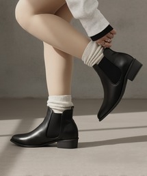 LibertyDoll | LibertyDoll やわらかい履き心地　美脚サイドゴアショートブーツ(ブーツ)