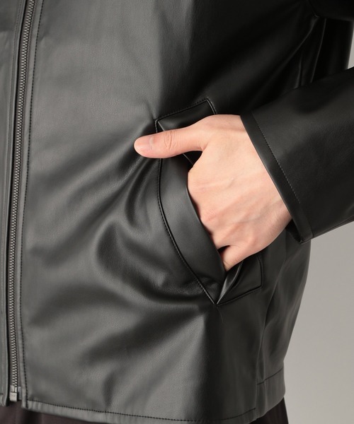 GLOBAL WORK(グローバルワーク)の「【Blintw】フェイクレザージャケット/228908(ライダースジャケット・メンズ・ブラック・MEDIUM/LARGE)」の14枚目の写真