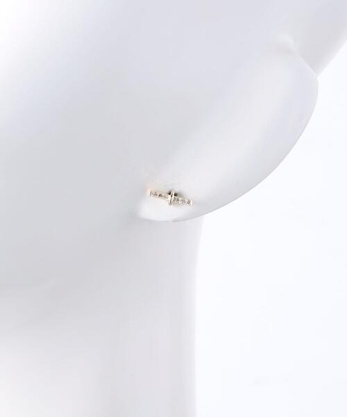 HIROTAKA(ヒロタカ)の「<Hirotaka(ヒロタカ)>TRAPEZE DIA 片耳 ピアス ■■■(ピアス(片耳用)・レディース・ゴールド・FREE)」の4枚目の写真