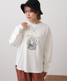 DOUBLE NAME | SNOWDOME刺繍プルオーバー(Tシャツ/カットソー)