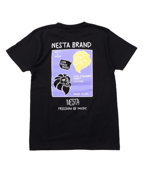 セール Jpn加工dryドローイングライオンカラーロゴtee Tシャツ カットソー Nesta Brand ネスタブランド のファッション通販 Zozotown