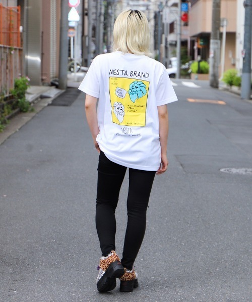 NESTA BRAND（ネスタブランド）の「JPN加工DRYドローイングライオンカラーロゴTEE（Tシャツ/カットソー・メンズ・ホワイト/ブラック・S/M/L/XL/XXL）」の19枚目の写真