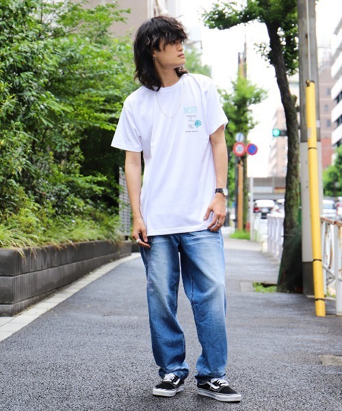 NESTA BRAND（ネスタブランド）の「JPN加工DRYドローイングライオンカラーロゴTEE（Tシャツ/カットソー・メンズ・ホワイト/ブラック・S/M/L/XL/XXL）」の17枚目の写真