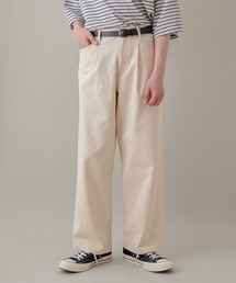 JUNRED | カラーデニム1タックワイドパンツ(デニムパンツ)