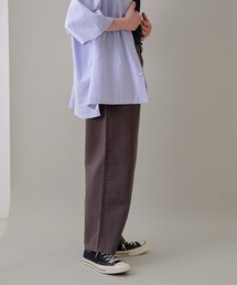 JUNRED | カラーデニム1タックワイドパンツ(デニムパンツ)