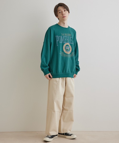 JUNRED（ジュンレッド）の「カラーデニム1タックワイドパンツ（デニムパンツ・メンズ・オフホワイト/ブルー系その他4/チャコールグレー・L/M/S）」の12枚目の写真