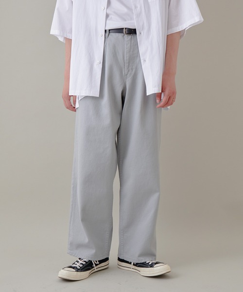 JUNRED（ジュンレッド）の「カラーデニム1タックワイドパンツ（デニムパンツ・メンズ・オフホワイト/ブルー系その他4/チャコールグレー・L/M/S）」の21枚目の写真