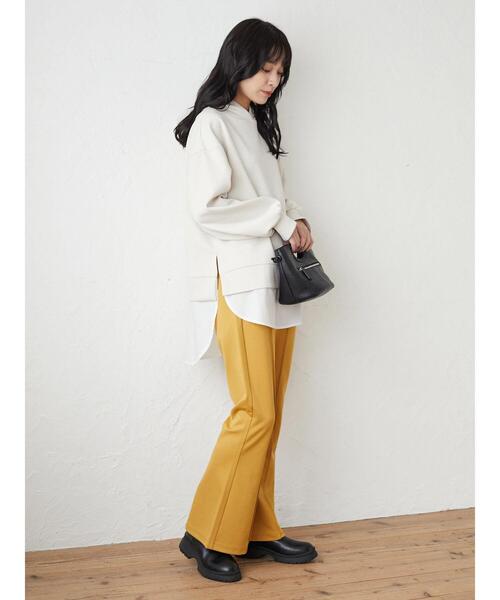 Green　Parks（グリーンパークス）の「ダンボールクッションフードチュニック＊＊（スウェット・レディース・ブラック/ライトベージュ・FREE）」の14枚目の写真