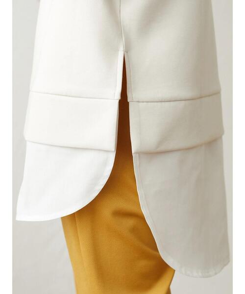 Green　Parks（グリーンパークス）の「ダンボールクッションフードチュニック＊＊（スウェット・レディース・ブラック/ライトベージュ・FREE）」の7枚目の写真