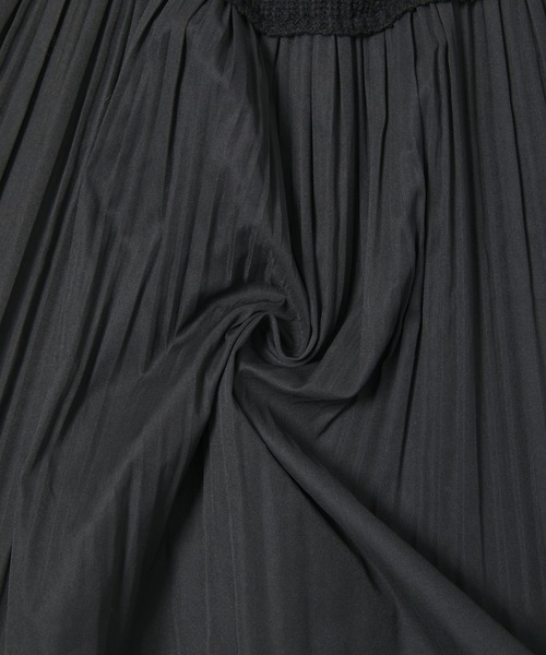 fifth（フィフス）の「プリーツドッキングニットプルオーバー（ニット/セーター・レディース・ブラウン/ブラック・MEDIUM）」の9枚目の写真