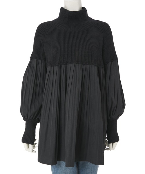 fifth（フィフス）の「プリーツドッキングニットプルオーバー（ニット/セーター・レディース・ブラウン/ブラック・MEDIUM）」の10枚目の写真