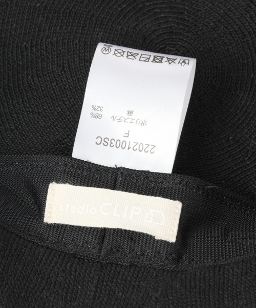 studio CLIP(スタディオクリップ)の「洗えるフレンチリネンベレー帽(ハンチング/ベレー帽・レディース・ブラック/グレー/ベージュ・FREE)」の9枚目の写真