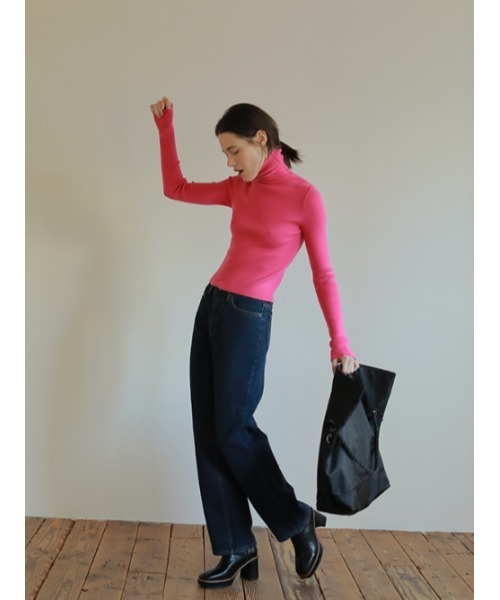 AMAIL(アマイル)の「Fit fashionabl knit(Tシャツ/カットソー・レディース・ピンク/グリーン/アイボリー/ブラック・FREE)」の17枚目の写真