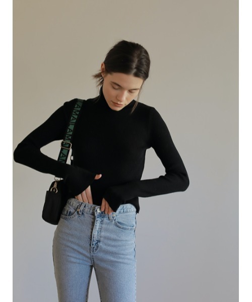 AMAIL(アマイル)の「Fit fashionabl knit(Tシャツ/カットソー・レディース・ピンク/グリーン/アイボリー/ブラック・FREE)」の22枚目の写真