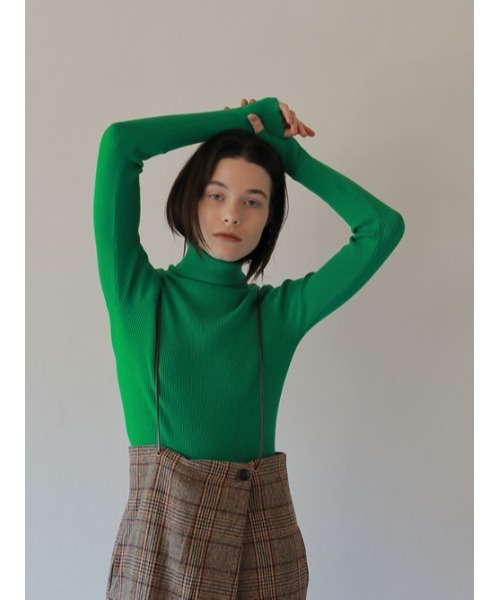 AMAIL(アマイル)の「Fit fashionabl knit(Tシャツ/カットソー・レディース・ピンク/グリーン/アイボリー/ブラック・FREE)」の7枚目の写真