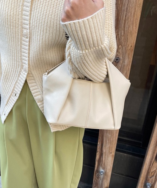 CAPRICIEUX LE'MAGE（カプリシューレマージュ）の「フォルドハンドルバッグ（ハンドバッグ・レディース・ホワイト/グリーン/イエロー・FREE）」の10枚目の写真