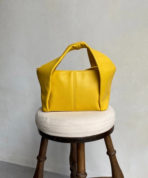 CAPRICIEUX LE'MAGE（カプリシューレマージュ）の「フォルドハンドルバッグ（ハンドバッグ・レディース・ホワイト/グリーン/イエロー・FREE）」の13枚目の写真