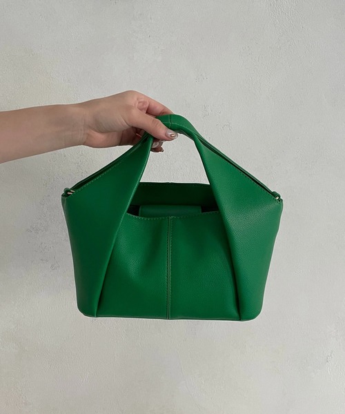 CAPRICIEUX LE'MAGE（カプリシューレマージュ）の「フォルドハンドルバッグ（ハンドバッグ・レディース・ホワイト/グリーン/イエロー・FREE）」の17枚目の写真