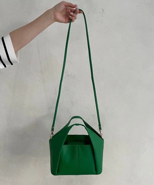 CAPRICIEUX LE'MAGE（カプリシューレマージュ）の「フォルドハンドルバッグ（ハンドバッグ・レディース・ホワイト/グリーン/イエロー・FREE）」の19枚目の写真