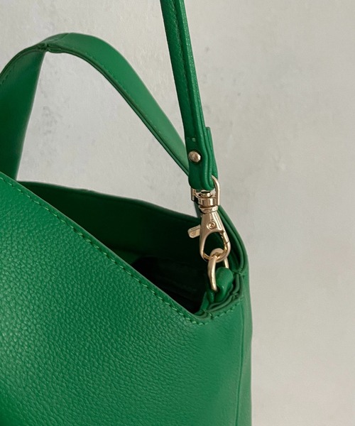 CAPRICIEUX LE'MAGE（カプリシューレマージュ）の「フォルドハンドルバッグ（ハンドバッグ・レディース・ホワイト/グリーン/イエロー・FREE）」の20枚目の写真