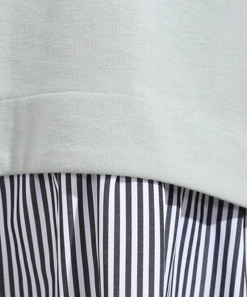 SHOO・LA・RUE（シューラルー）の「◆シャツドッキングムースタッチワンピース（ワンピース・レディース・アイボリー系4/ライトグレー系4/ライトグリーン系/ピンク系9・00）」の20枚目の写真