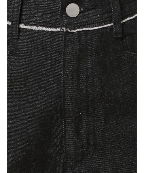 EMODA（エモダ）の「ベルトフリンジハイウエストワイドジーンズ（デニムパンツ・レディース・ブルー/インディゴブルー/ベージュ・SMALL/MEDIUM）」の4枚目の写真