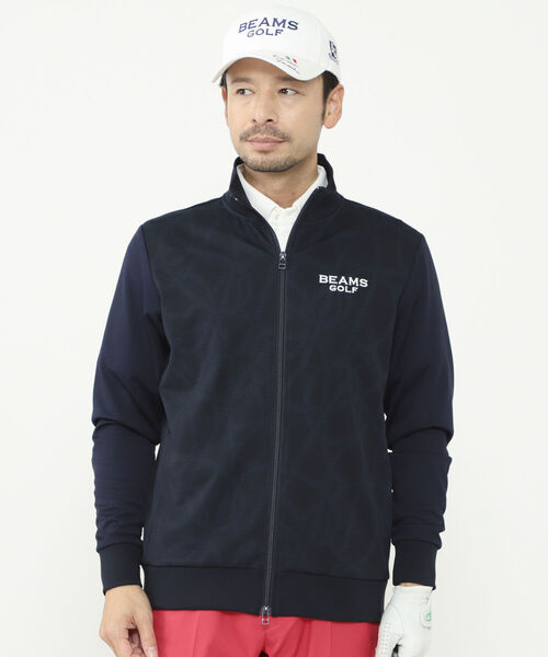 MEN＞BEAMS GOLF PURPLE LABEL / ロープ ジャカード フルジップ ブルゾン