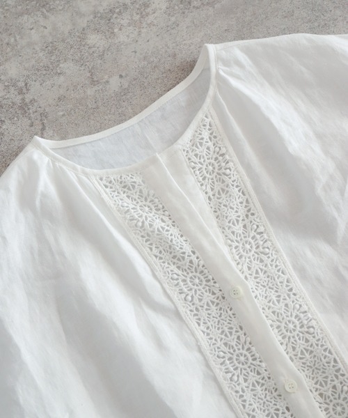 NOMBRE IMPAIR（ノンブルアンペール）の「リネン×レース 半袖