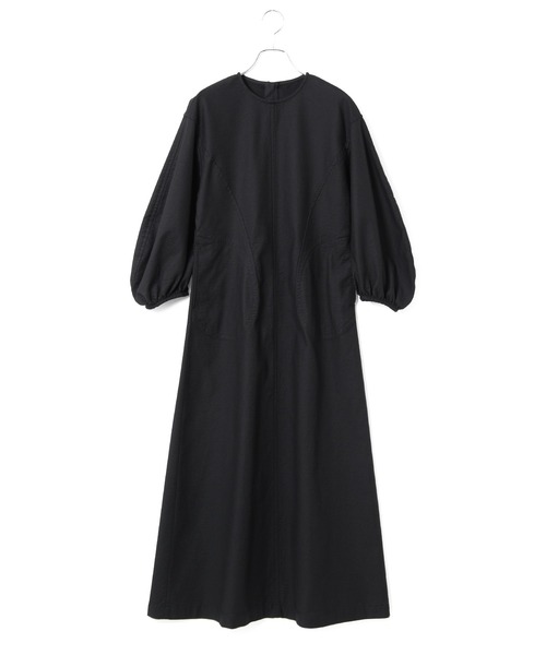 ADAM ET ROPE'（アダムエロペ）の「ストレッチピケワンピース（ワンピース・レディース・ホワイト/ブラック・FREE）」の9枚目の写真