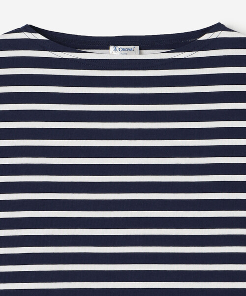 ORCIVAL（オーシバル）の「ORCIVAL | ボートネック長袖Tシャツ WOMEN（Tシャツ/カットソー・レディース・A/D/ホワイト系その他3/ブルー系その他5・1）」の6枚目の写真