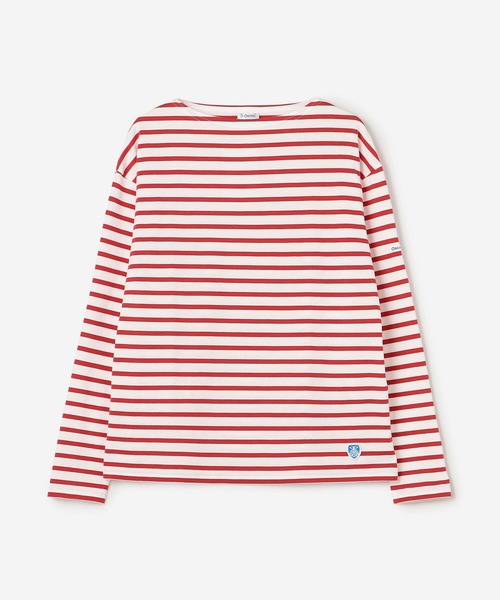 ORCIVAL（オーシバル）の「ORCIVAL | ボートネック長袖Tシャツ WOMEN（Tシャツ/カットソー・レディース・A/D/ホワイト系その他3/ブルー系その他5・1）」の4枚目の写真