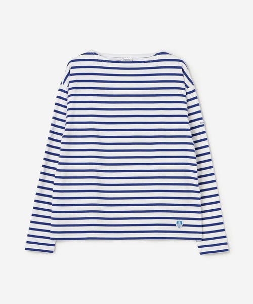 ORCIVAL（オーシバル）の「ORCIVAL | ボートネック長袖Tシャツ WOMEN（Tシャツ/カットソー・レディース・A/D/ホワイト系その他3/ブルー系その他5・1）」の2枚目の写真
